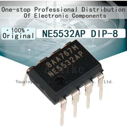 10/Pcs New Original NE5532AP NE5532 DIP-8 Fever operational amplifier IC chip