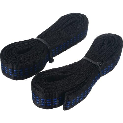 2pcs Adjustable Tree Hanging Belt Strong Extension Hammock Straps Heavy Duty Suspension 2 Buck for Outdoor Camping