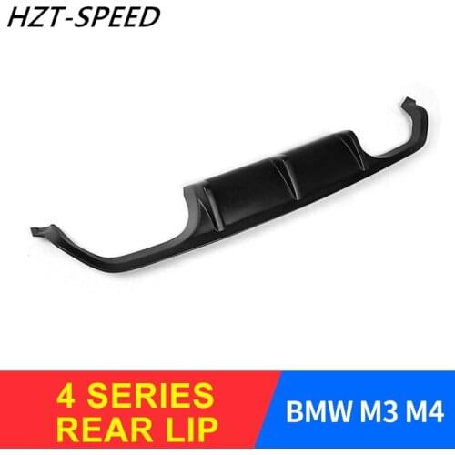 2014 - 2016 Car Protector Bumper Rear Lip M3 M4 for BMW 4 Series P Style FRP Car Rear Lip