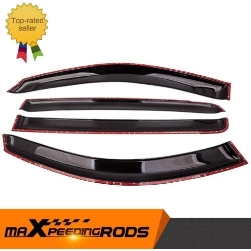 4pcs Weathershield Sun Visors for Mitsubishi L200 Triton ML MN Dual Cab 2005-2014