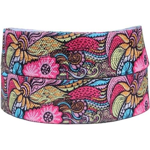 50yards/lot) Flora Ribbons nylon foe in flower patterns