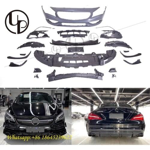 CLA car bumpers W117 upgrade body kit for CLA200 cla250 cla300 2013-2018y to 2020y CLA45 new style facelift