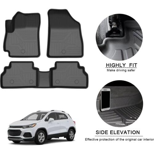 Car Floor Mats For Chevrolet Trax 2019 TPE Non-Slip Auto Foot Pad Waterproof Rubber Carpets Automobile Interior Accessories