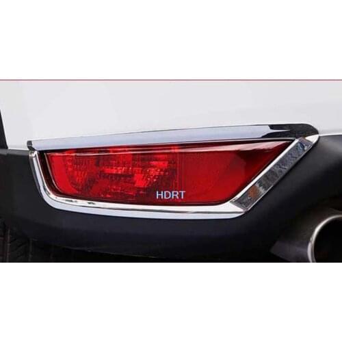 Car ABS Chrome 2pcs Rear Reflector Fog Light Lamp Cover Trim Bezel Frame for Mazda CX-8 CX8 2018 2019