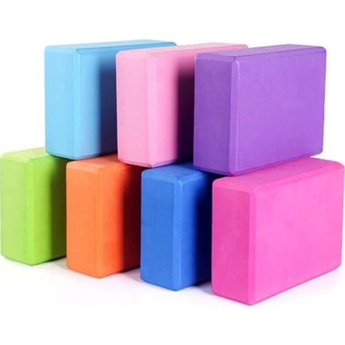 Yoga Block Pilates Back Massager Foam Roller Cushion Stretching Gym EVA Foam Block Bolster Fitness Training Accessories Tools