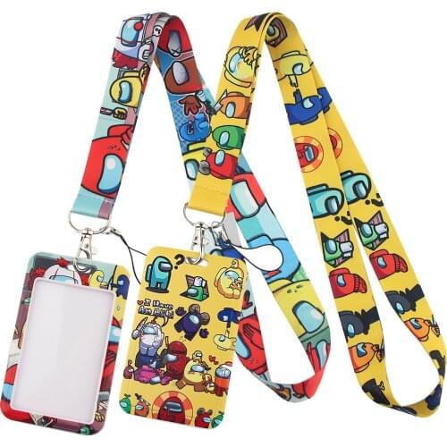 LT367 Cute Game Astronaut Neck Strap Lanyards Keychain Badge Holder ID Card Pass Hang Rope Lariat Lanyard Key Ring