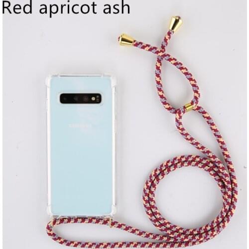 Strap Cord Chain Phone Cover Note 8 9 10 Pro Tape Necklace Lanyard Mobile Phone Case for Samsung Galaxy S7 Edge S8 S9 S10 Plus
