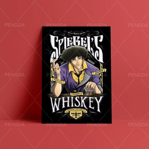 Canvas Wall Art HD Prints Whiskey Cool Man Poster Home Anime Letters Decoration Painting For Bedroom Modular Pictures No Frame