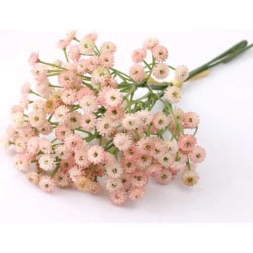 135 Heads 22cm Artificial Flowers Plastic 1 Bunch of Gypsophila Artificial Flowers Wedding Family Decoration DIY Dried Flower