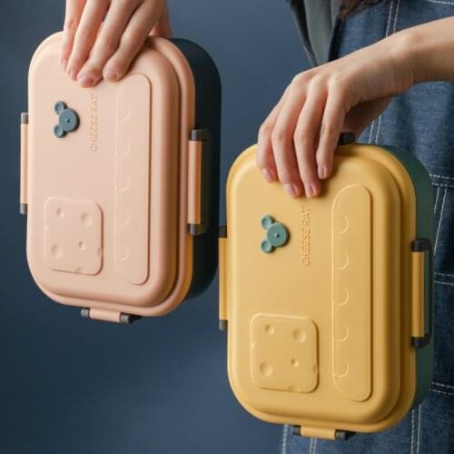 Korean Stainless Steel Lunch Box Modern Divided Plate Friendly Products Food Container Pojemniki Kuchenne Home Decor EC50FH