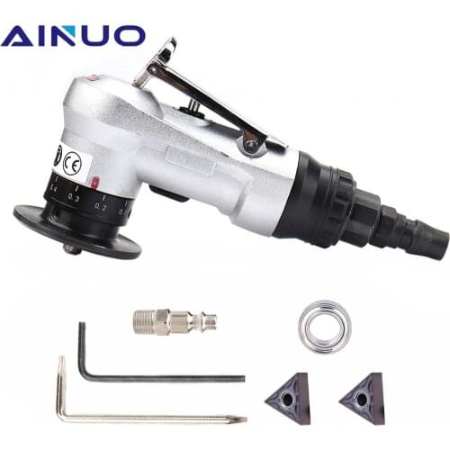 Mini Pneumatic Chamfering Machine Set Deburring Portable Hand Held Metal Trimming 30000RPM Adjustable Depth