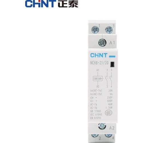 CHNT CHINT NCH8-25 Modular AC household Contactor 220V 230V AC 50/ 25A 1NO 1NC 2NO 2NC
