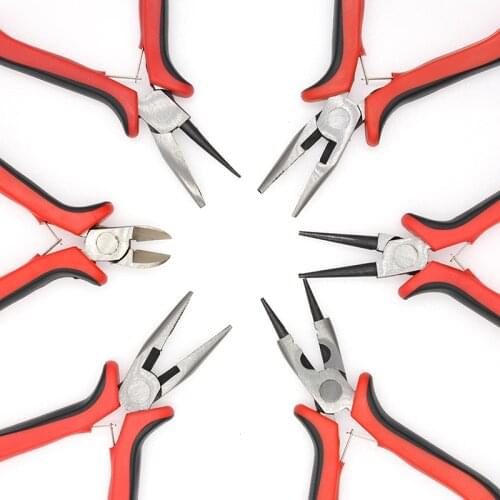 Red Stable Safe Jewelry Tools & Equipments Needle Nose Pliers Jewelry Making Hand Accessories Tool DIY Rubber Hand Tools