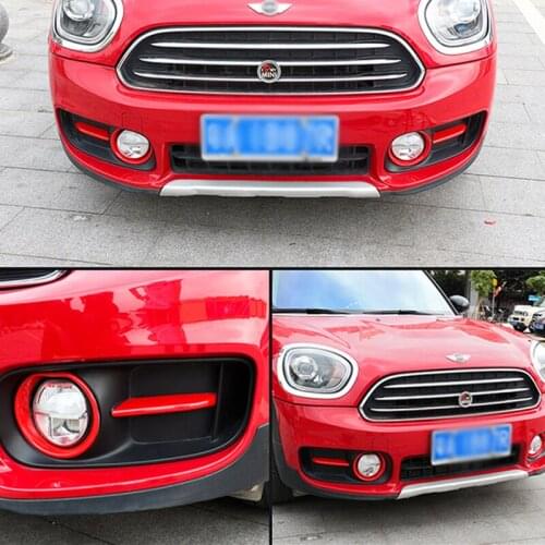 Car Front Fog Lamp Sticker Decoration Cover For BMW MINI Cooper S F60 Countryman Car accessories exterior Styling Modification