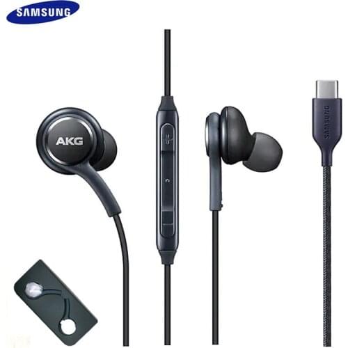Original Samsung Galaxy Note 10 + Type C Earphones In-ear Wired Mic Volume Control USB-C Headset for A90 A80 A60 A8S Huawei P30