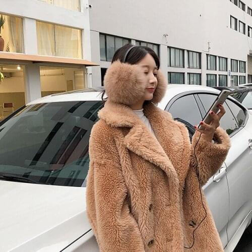 Free Shipping New Unisex Fox Fur Earflap Genuine Fur Earflap Real fur Winter Fur Ear Muff 4 colors Wholesale Retail OEM