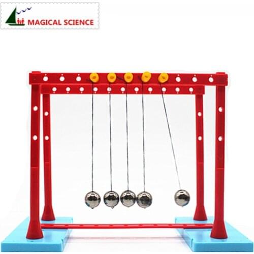 Wholesale Physical experiment Newtons Cradle-ball pool Momentum conservation pendulum ball homemade diy material
