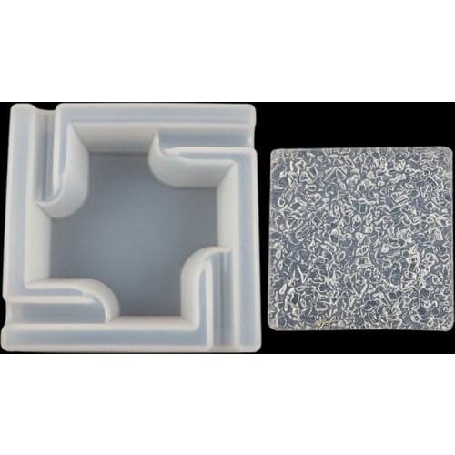 Water Wave Ripple Cigar Ashtray Resin Mold Ashtray Sea Air Bubble Unbreakable Resin Casting Molds Home Decor Art Crafts