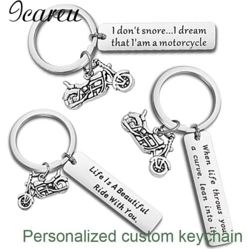 Personalized Name Phone Number Anti-lost Keychain Customized Keyring For Car Name For Men Women Gift Key Chain