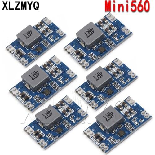 10pcs 5A DC-DC mini560 step-down stabilized voltage supply module output 3.3 5V 9V 12V High Efficiency Output MINI560