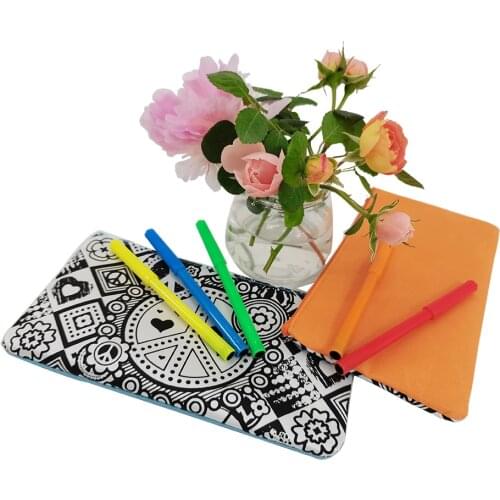 Hot toys-Kids DIY Drawing Craft Color Bag with Safe Watercolor pen Children Learning Educational Drawing Toys Set for Boy Girl