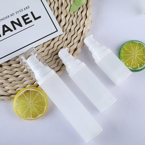 15/20/30/50ml Empty Cosmetic Spray Atomizer Bottle Travel Liquid Bottles Airless Pump Vacuum Toiletries Makeup Container 10pcs