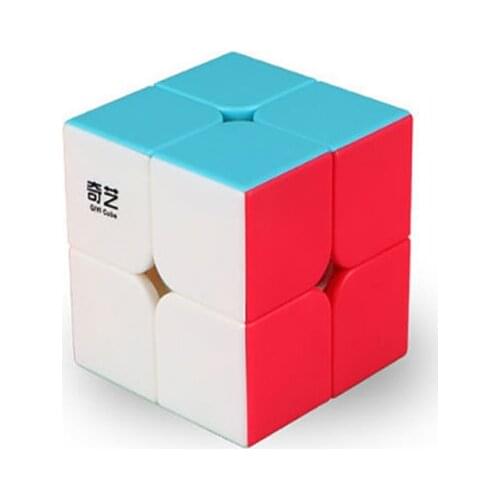 QiYi QiDi 2x2x2 Professional 2S Magic Cube Speed Puzzle 2x2 Stickerss Balck White Cubes Adult Education Toys Kids Games Gift