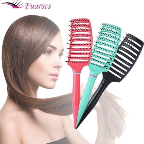 Hair Brush Hair Scalp Massage Comb 9-Row Detangling Hair Brush Rat Tail Comb Styling Hairbrush Straight Curly Wet Hair Brush