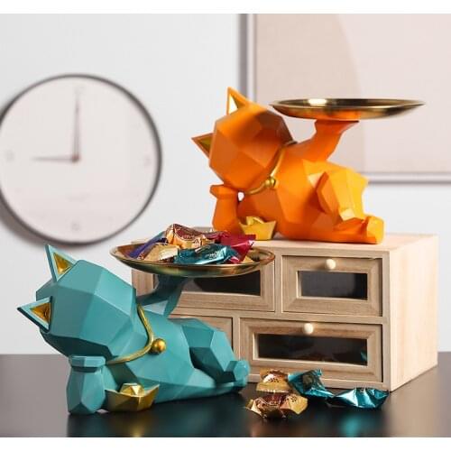 Sculpture Modern Art Decorative Trays Home Decoration Accessories Creative Animal Model Living Room Decoration Desk Decor Gifts