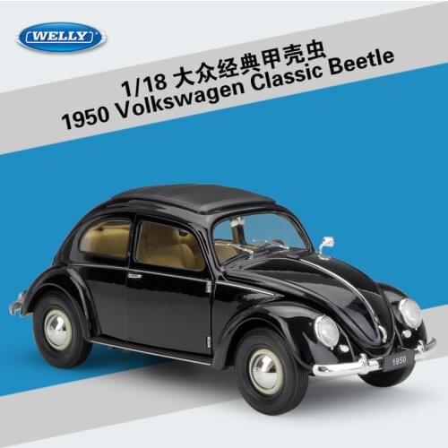 Welly 1:18 High Meticulous VW Classic Beetle bus T1 Alloy Model Car Static Metal Model Vehicles With Box