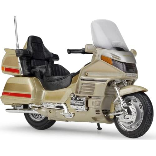 1:18 Welly Honda GOLD WING Die-cast Motorcycle Model Metal Bike Toy For Boys Gift Collection Free Shipping