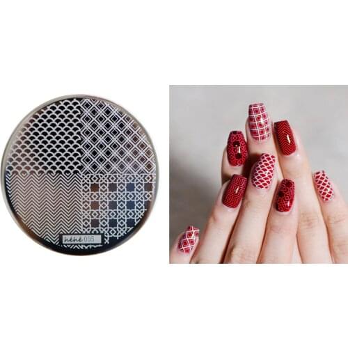 2016 HEHE ! New Stamping Plate hehe05 Scale Mermaid Net Strings Wave Nail Art Stamp Template Image Transfer Stamp