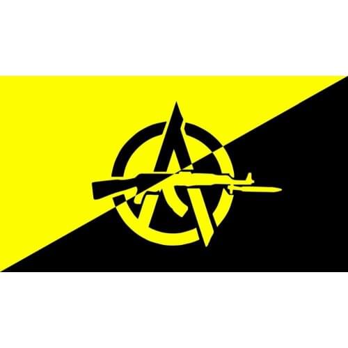 3x5FT custom anarchy Flag Banner with banner 3ftx5ft Banner 100D Polyester Flag custom any your text flag banner