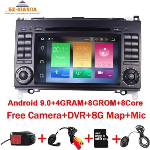 4GB RAM 64GB ROM Android 10.0 2din CarDVD GPS for Mercedes Benz B200 AB Class W169 W245 Viano Vito W639 Sprinter W906 Wifi Radio
