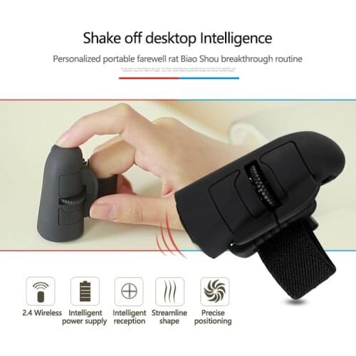 5 Color 2.4GHz Ring Finger Mouse USB Wireless Finger Rings Optical Mouse 1600Dpi For PC Laptop Desktop