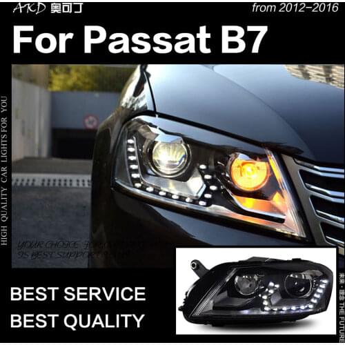 AKD Car Styling for VW Passat B7 Headlight 2012-2016 Passat Europe LED DRL Hid Head Lamp Angel Eye Bi Xenon Beam Accessories