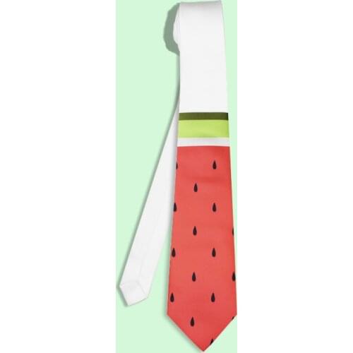 Free shipping New fashion men male Personality Unique Fashion Tie British Fan Groom Dress Up Casual printed neck Tie Watermelon
