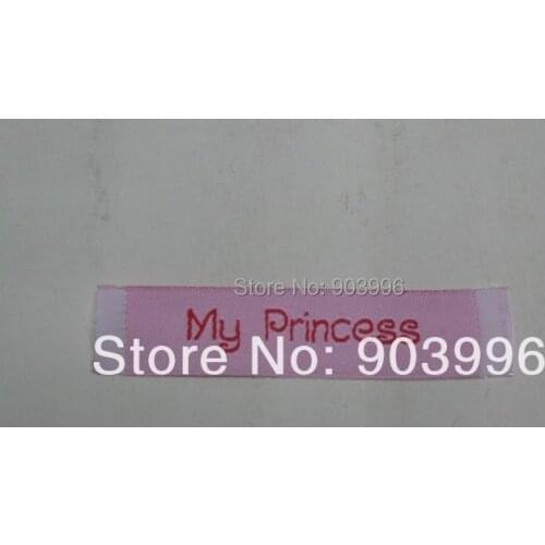Free shipping separate cut folded clothing labels custom private woven labels and tags 10000pcs/lot