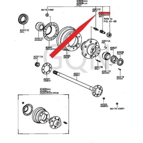 Right side double wheel stop bolt 1999-Toy ota QUI CKD ELI TOY OAC EDY NA tire screw cap (set) right rear tire screw (rear R)
