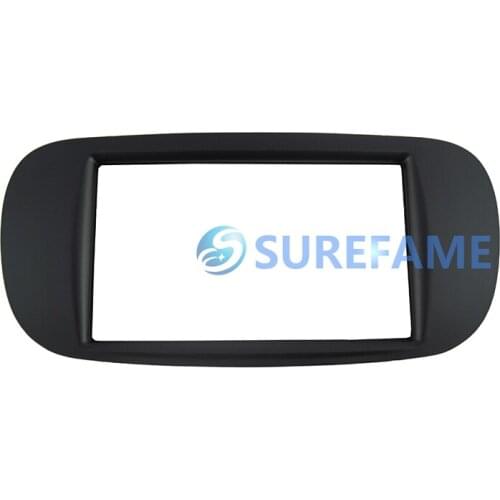 Double Din Car Stereo Replacement Fitting Kit for Fiat 500 2007+ Fascia Trim Panel Facia Plate Audio Frame Adapter