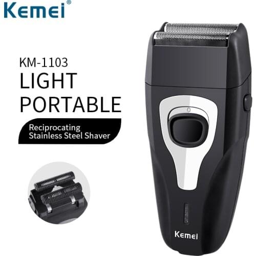 Kemei Rechargeable Electric Shaver Machine Cutting Beard Barber Razor Hair Trimmer For Men