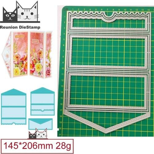 Envelope Hand Account Combination Metal Cutting Dies Decorative Scrapbooking Steel Craft Die Cut Embossing Paper Cards Stencils