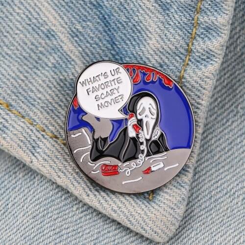 LT753 Halloween Jewelry Ghost Collection Enamel Lapel Pin Badge Pins for Clothes Backpack Decoration Jewelry Gifts
