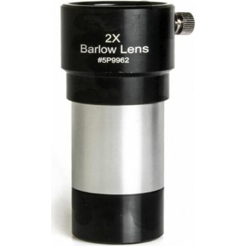 Metal Achromatic 1.25 Inch 31.7mm 2X Barlow Lens Fully Multi- Coated for Astronomy Telescope Monocular Eyepiece