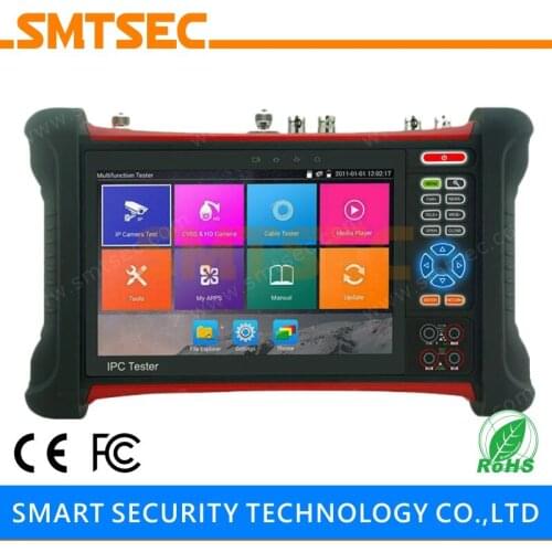 7" 1920*1200 Touch Screen Multifunction CCTV Tester Pro Monitor Onvif POE Support H.265 4K IPC Analog IP Camera Tester
