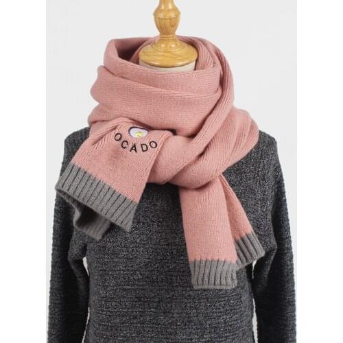 2020 New Solid Color Thick Wool Scarf Female Autumn and Winter Thick Knit Scarf Women Handmade fashion Scarves