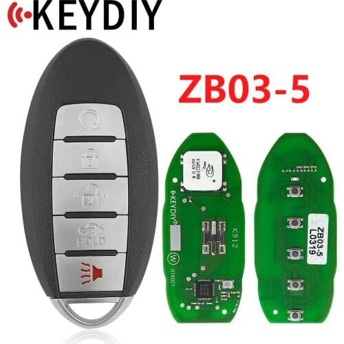 KEYDIY 4+1button ZB03 Smart Key Keyless Go ZB Series KD Remote Key For KD900 URG200 KD-X2
