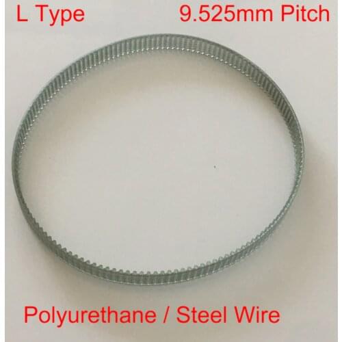 259L 270L 285L 69 72 76 Tooth 15mm 20mm 25mm 30mm Width 9.525mm Pitch Polyurethane PU Steel Wire Cogged Synchronous Timing Belt