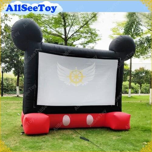Portable 16:9 Inflatable Movie Screen Rear Front Projection for Indoors and Outdoors