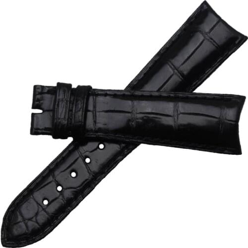 Alligator Handmade Watchbands 18mm 19mm 20mm 22mm Watch Band Strap Bracelets Watches Accessories curved end fit luxury brand new